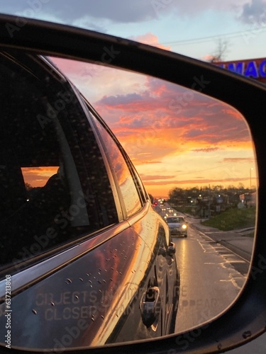 Driving in Sunsets