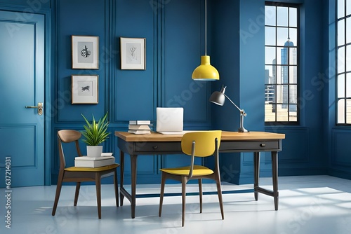 table and chairs in cafe