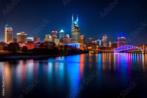 John Seigenthaler Pedestrian Bridge Glows Over Nashville