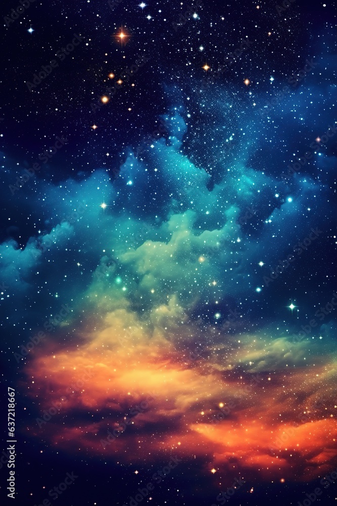 Fototapeta premium Starry sky at night. Texture