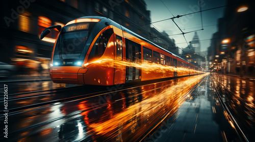 High speed train in motion © ASHFAQ