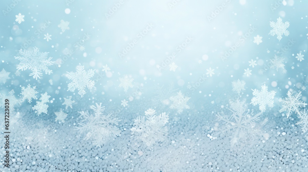 Obraz premium Photo blurred background, snowflakes, Christmas 