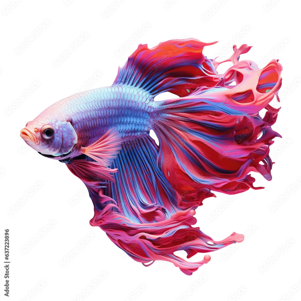 Siamfighting fish in a unique color seen from the side Siamfighting fish in a unique color seen from the side