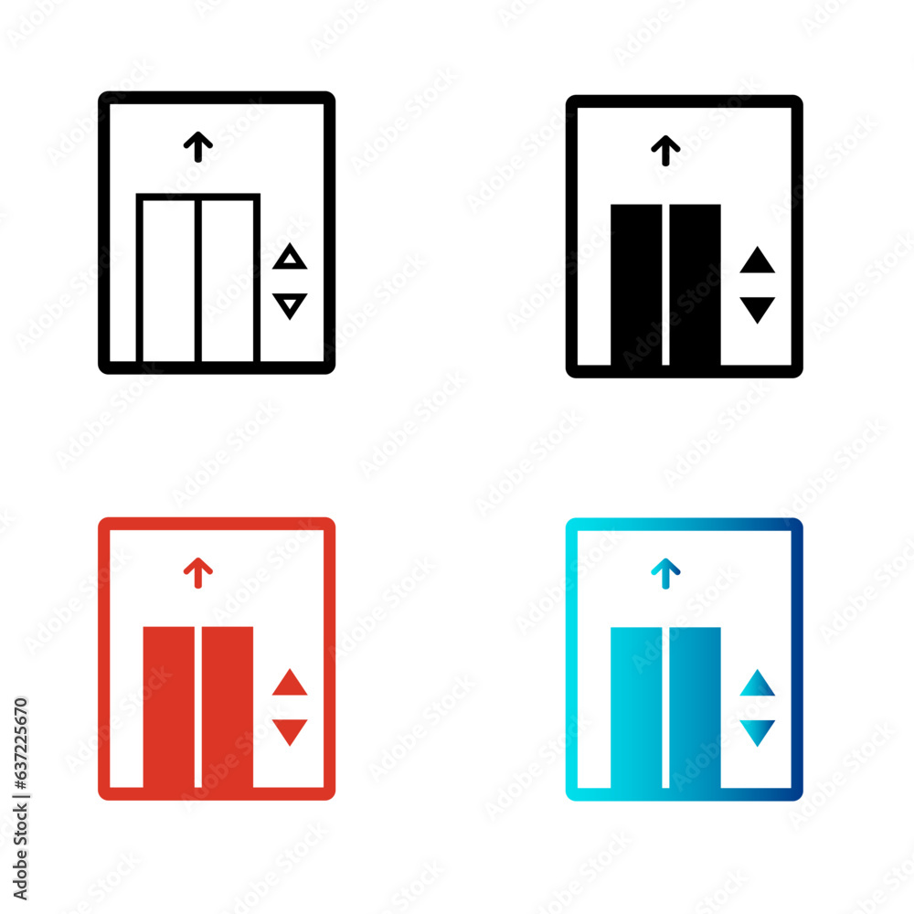 Abstract Lift Elevator Silhouette Illustration Abstract Lift Elevator Silhouette Illustration
