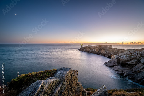 sunset on the coast Le conquet