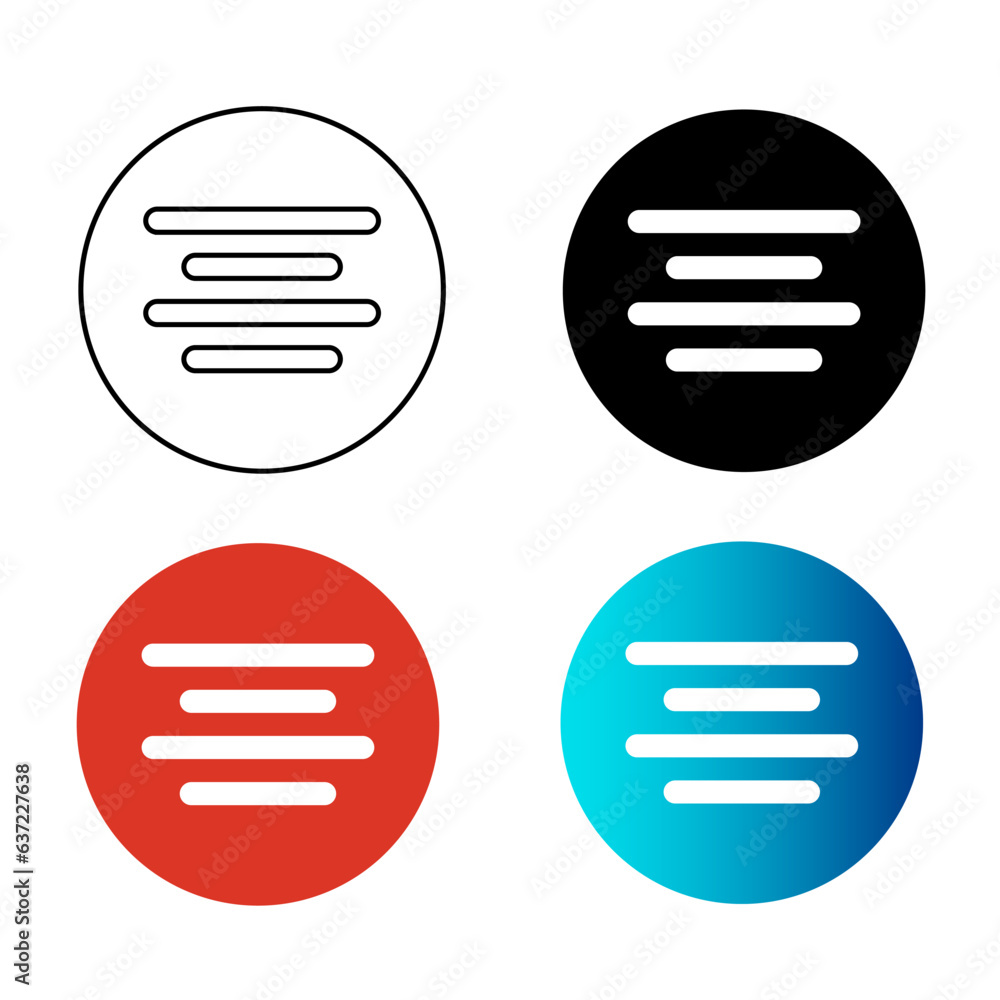 Abstract Text Align Center Silhouette Illustration Abstract Text Align Center Silhouette Illustration