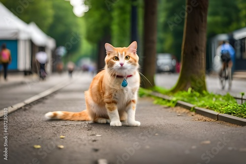 cat on the street, Generative AI