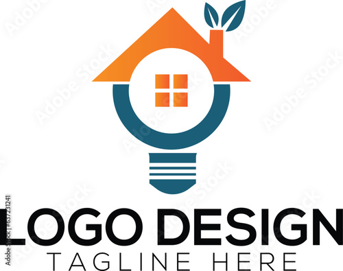 Bulb real estate logo 