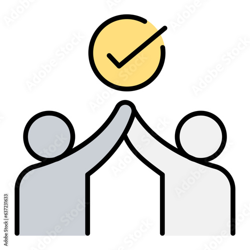 Partner agreement icon