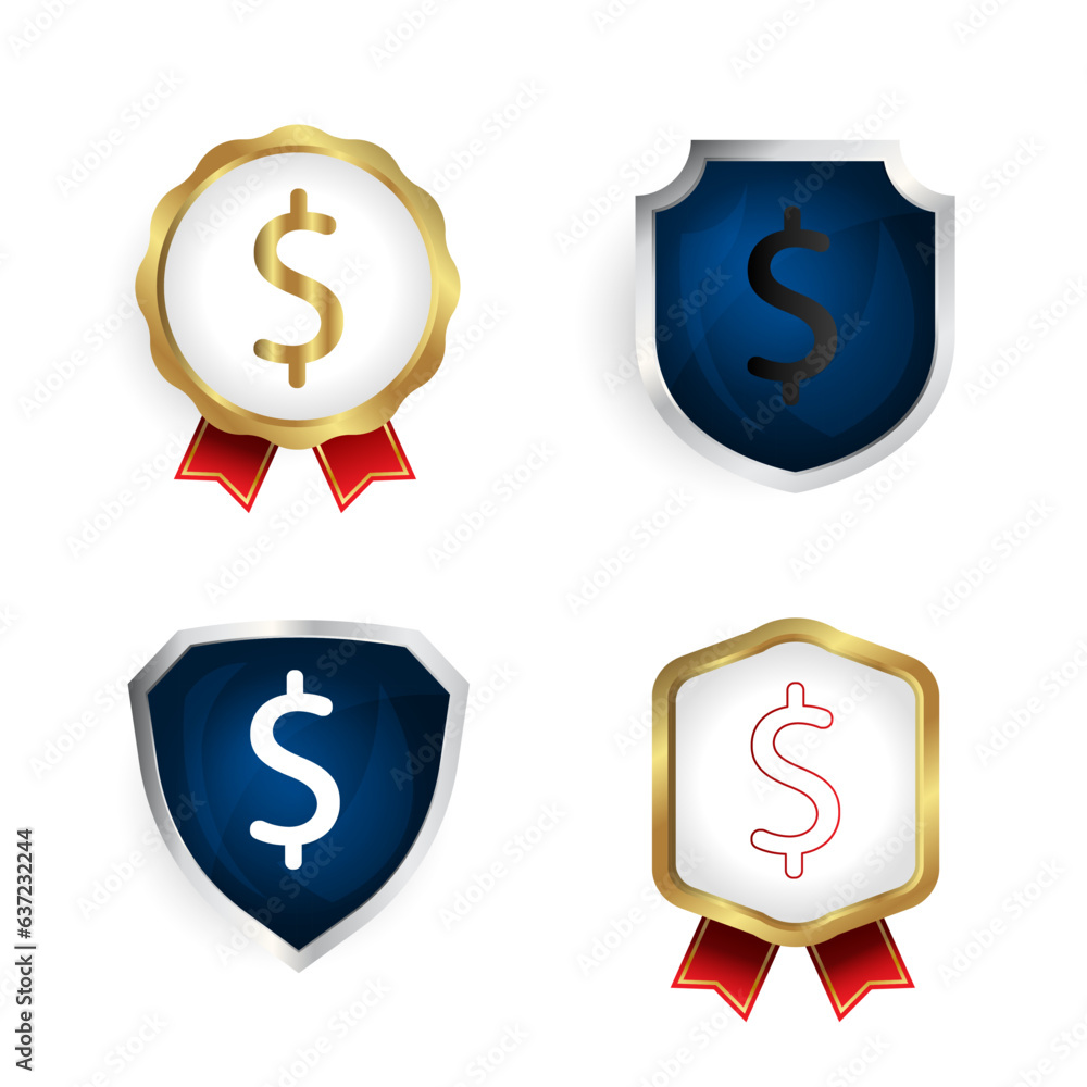 Abstract Cash Badge and Label Collection Abstract Cash Badge and Label Collection