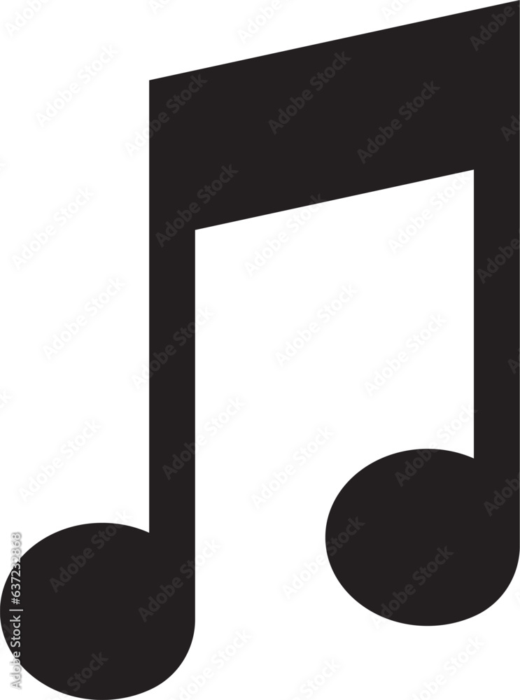 Music note icon. Music sign design. Music note icon. Music sign design.