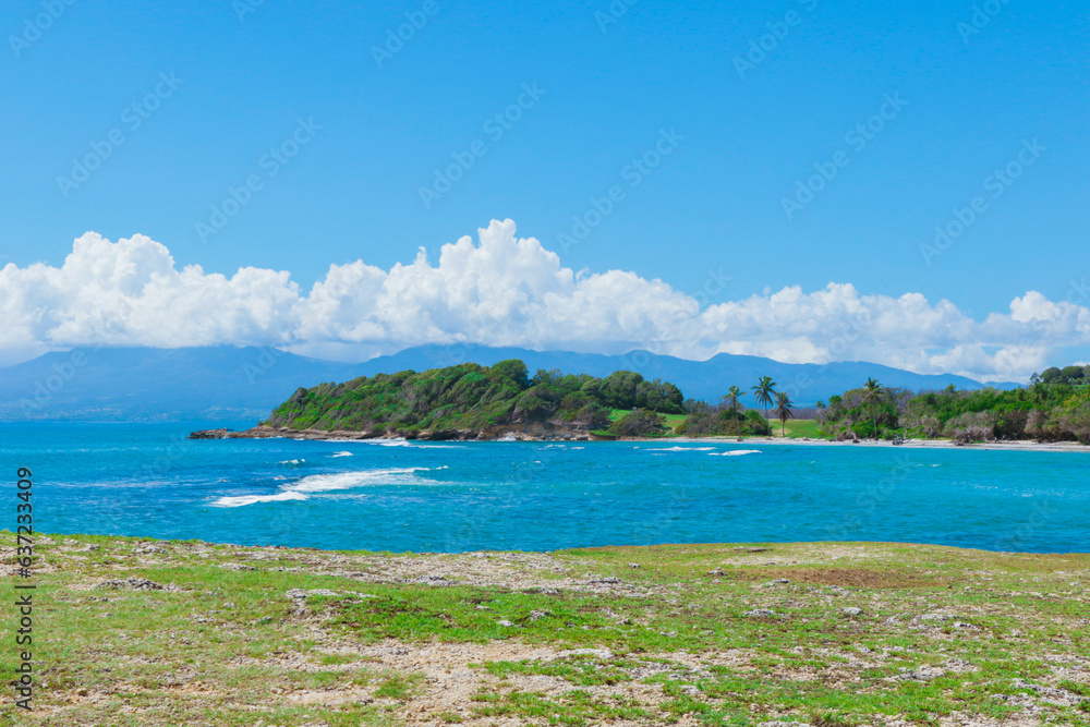 Paradise Landscape of the Guadeloupe Island, Caribbean islands Paradise Landscape of the Guadeloupe Island, Caribbean islands