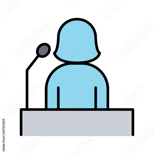 Spokeswoman icon