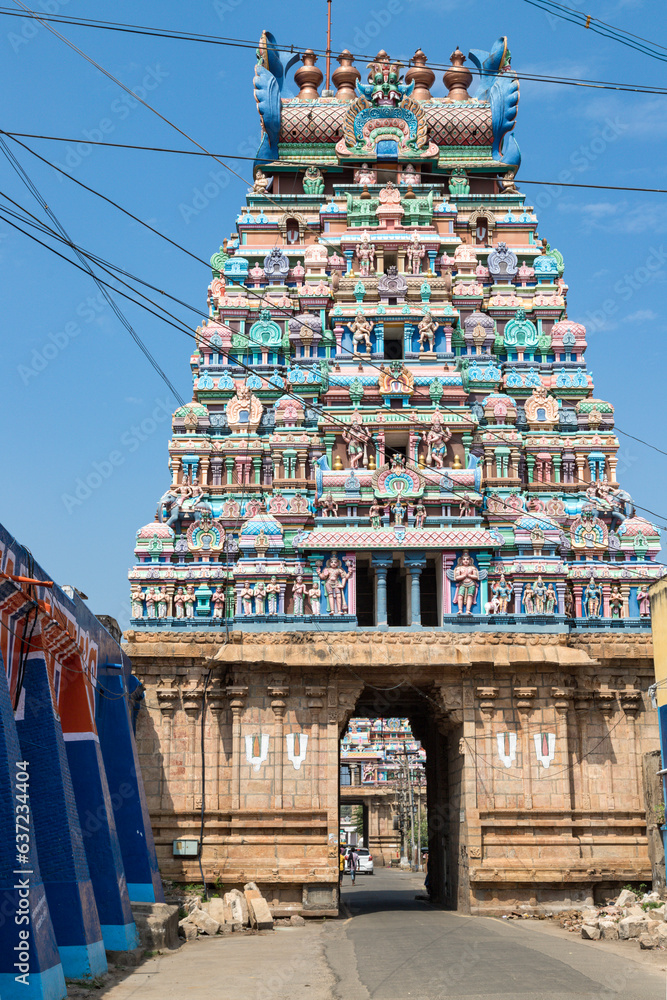 Sri Ranganatha Swamy Temple,Ranga Ranga Gopuram Tower Srirangam, a hindu temple in trichy, Tamil Nadu, India