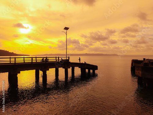sunset on the pier © StanleyRevaldo