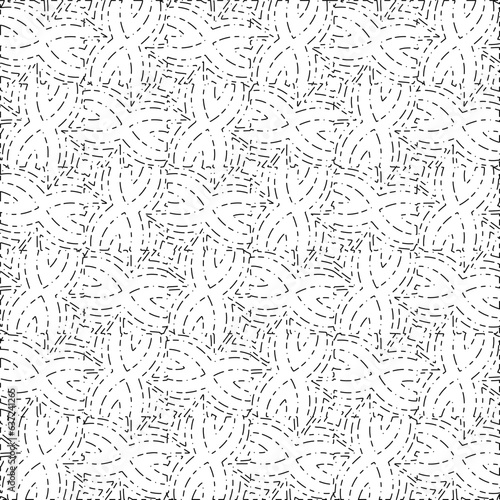 White background with black Dashes lines. Plain background with  simpe pattern. Black and white color. Abstract background for web page, textures, card, poster, fabric, textile.