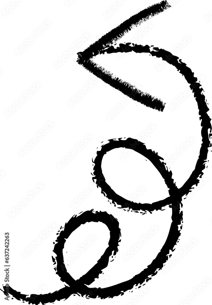 Hand drawn arrow doodle cute element Hand drawn arrow doodle cute element