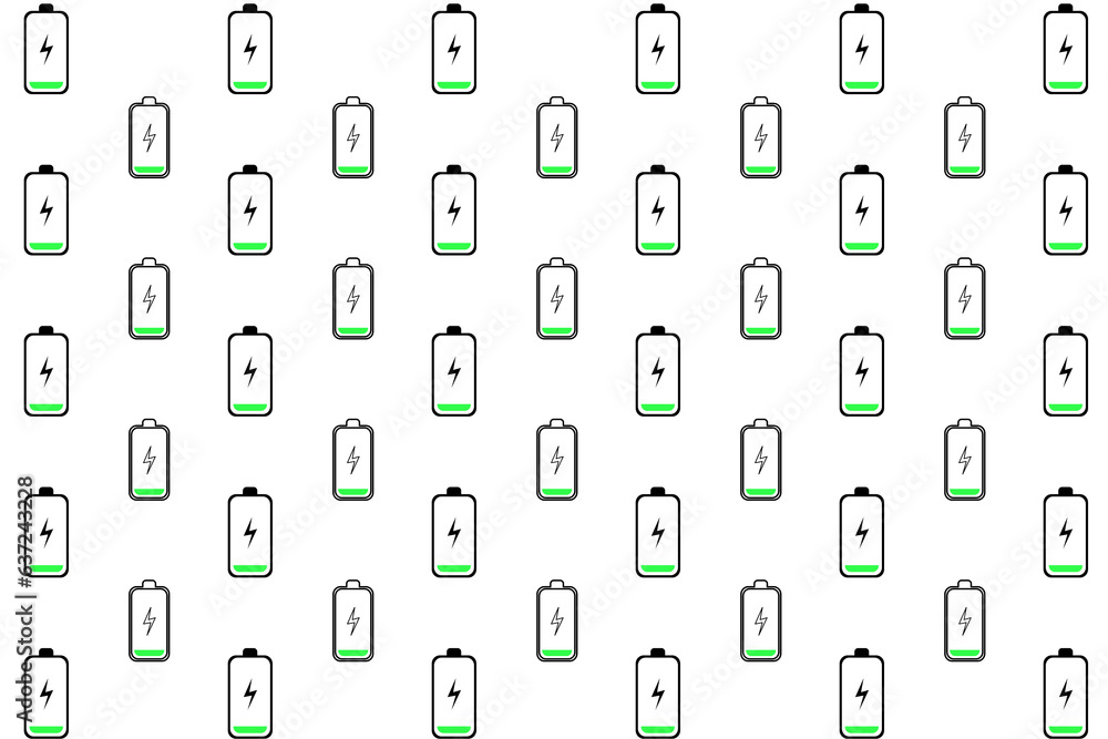 Abstract Low Battery Charging Pattern Background Abstract Low Battery Charging Pattern Background