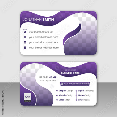 Business card design template, Clean professional business card template, visiting card, business card template.