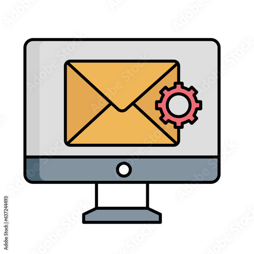 Email preferences Vector icon which can easily modify or edit  

