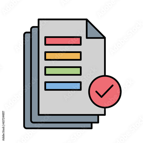 Files accepted Vector icon which can easily modify or edit  

