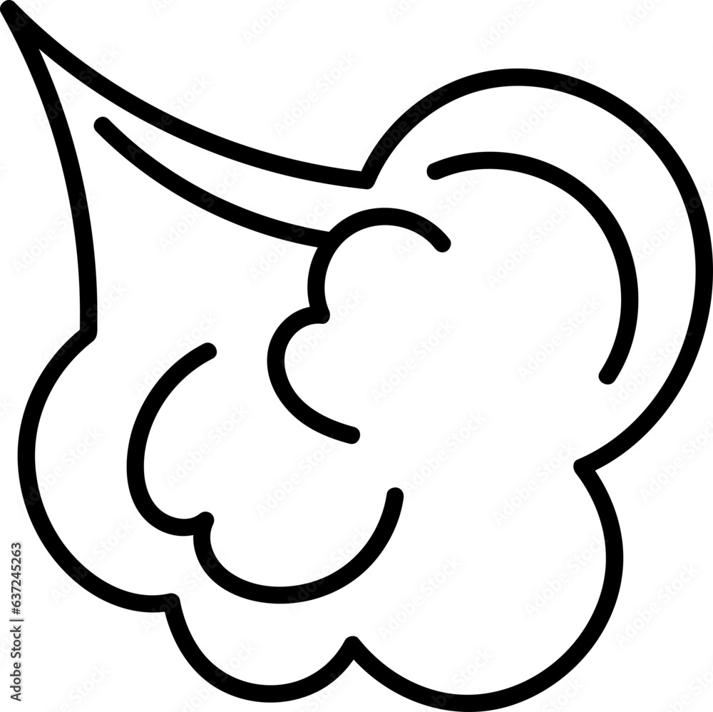 Hand drawn farting cute illustration Hand drawn farting cute illustration