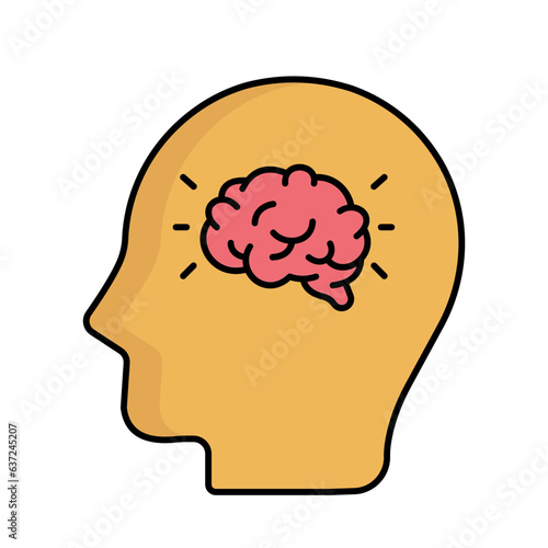 Brain Vector icon which can easily modify or edit