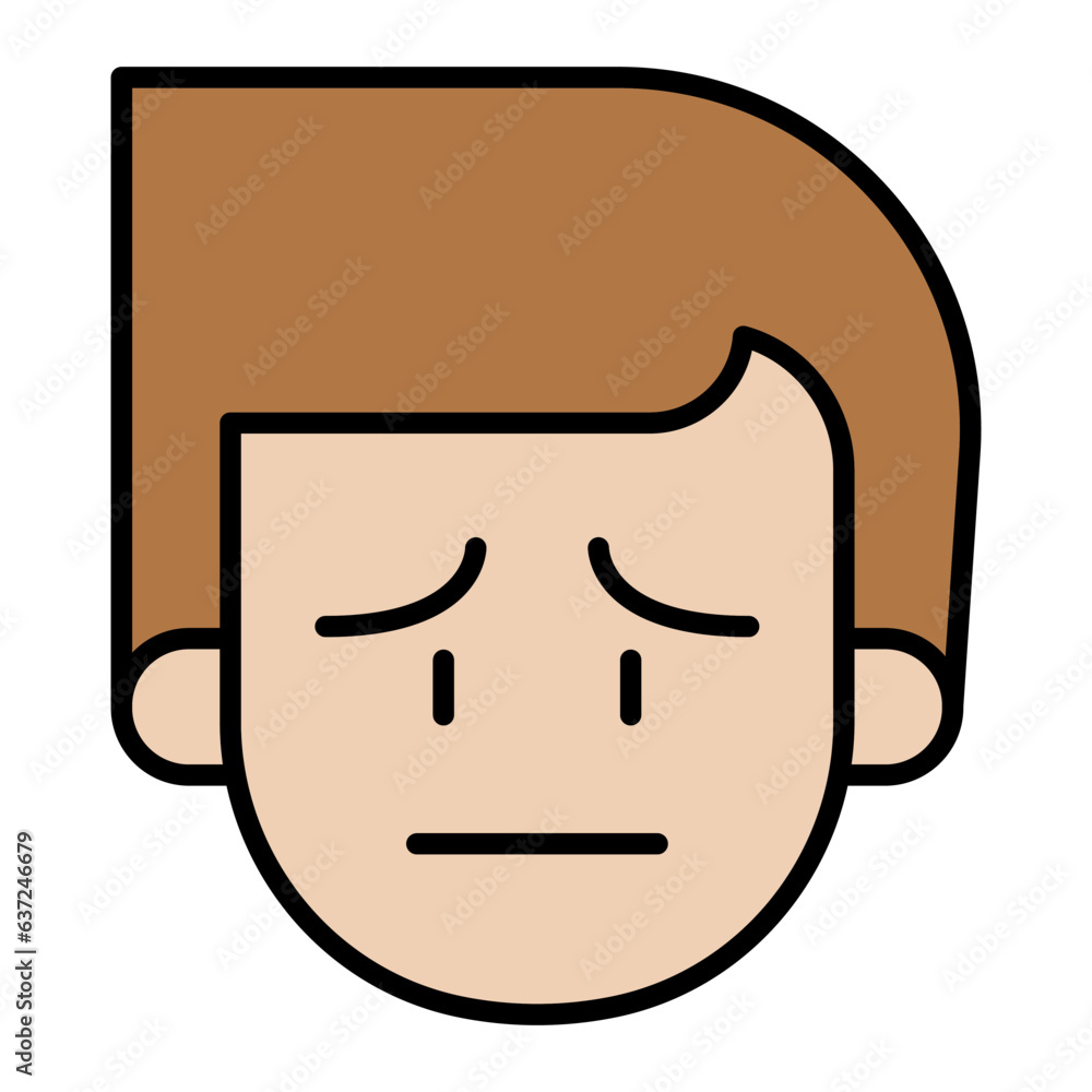 Serious face icon Serious face icon