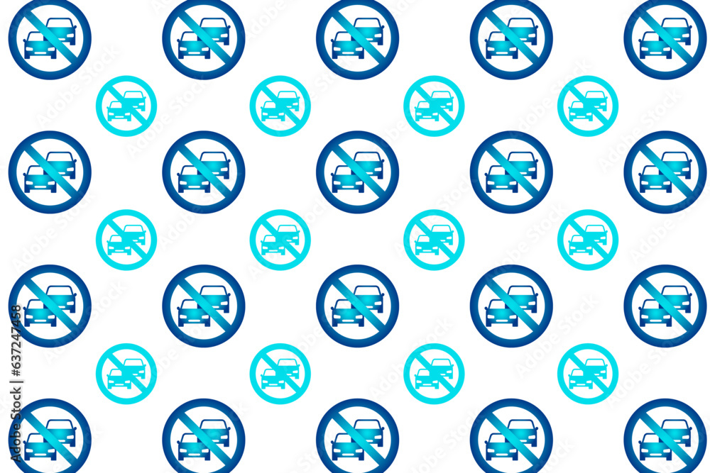 Abstract No Parking Sign Pattern Background Abstract No Parking Sign Pattern Background