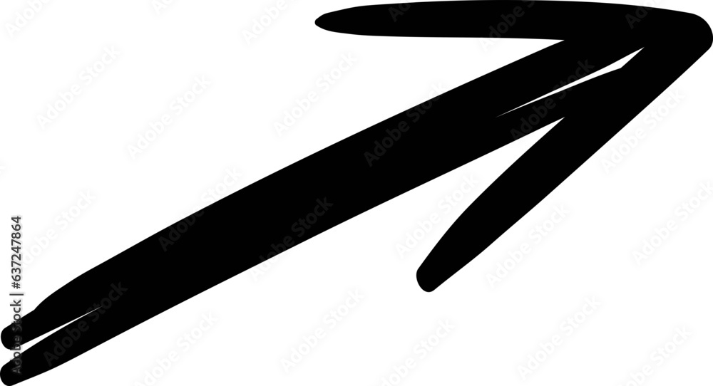 Hand drawn arrow doodle cute element Hand drawn arrow doodle cute element