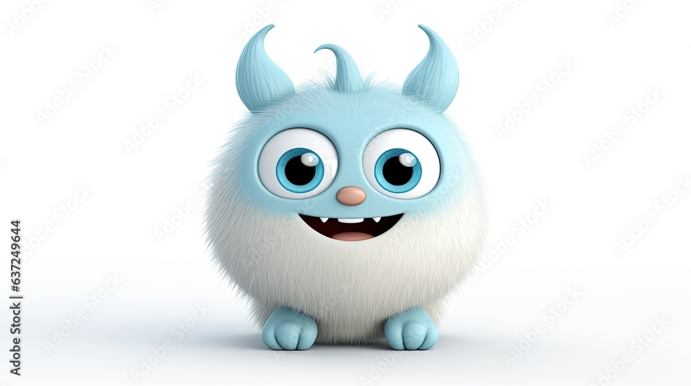 3d monster cartoon character animal cute 