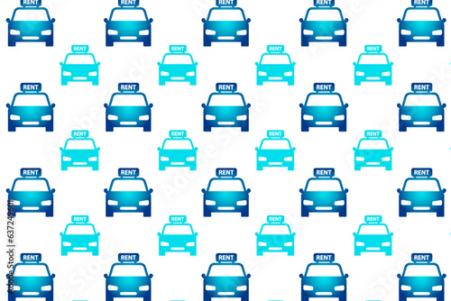 Abstract Rent a Car Pattern Background