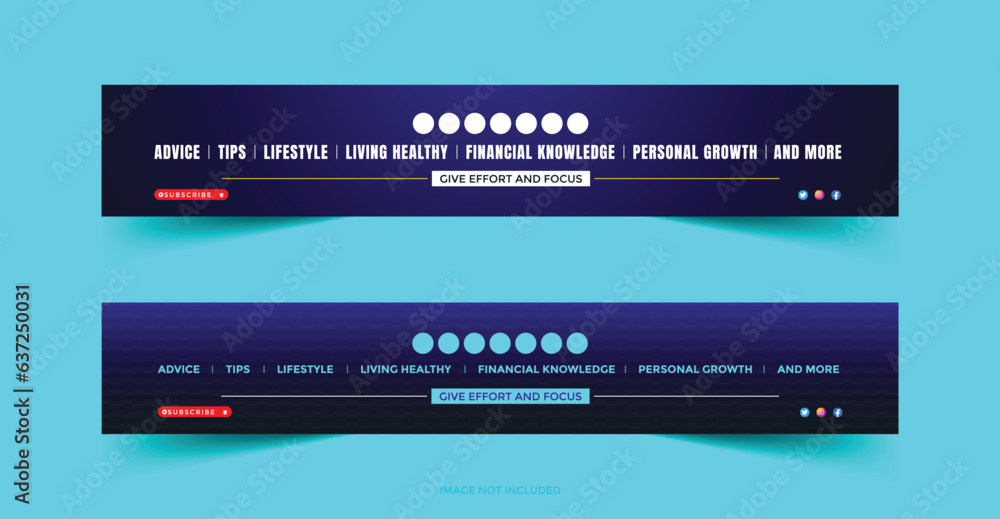 Youtube cover design template Youtube cover design template