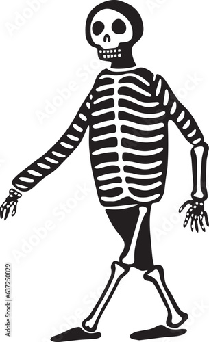 Halloween skeleton, Halloween vector Illustration, SVG