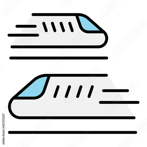 High speed train icon