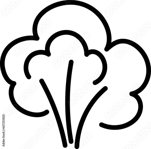Hand drawn farting cute illustration