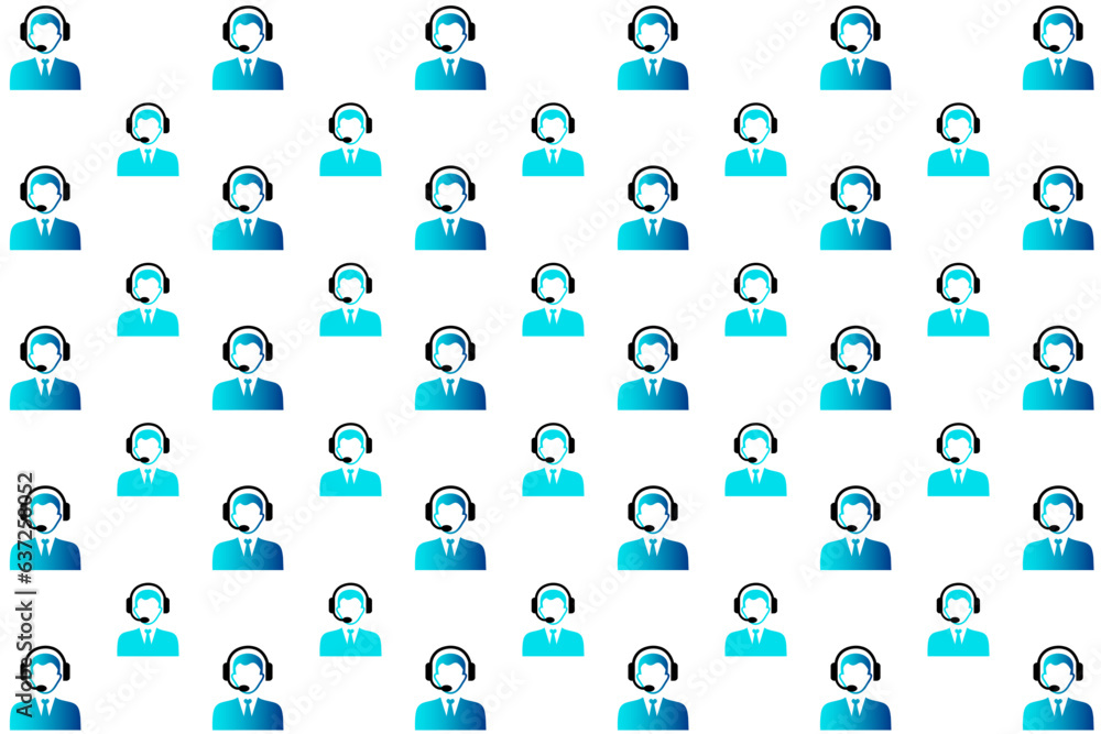 Abstract Customer Support Pattern Background Abstract Customer Support Pattern Background
