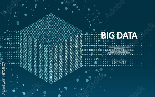 Abstract big data visualization.