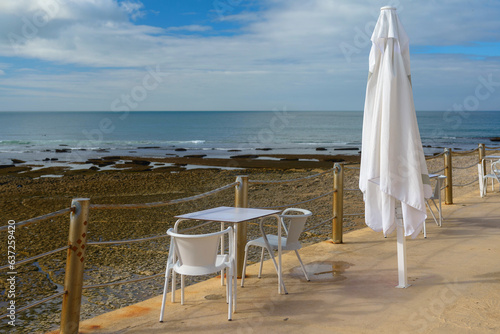 waterfront cafe, ocean, vacation, summer, © Misha