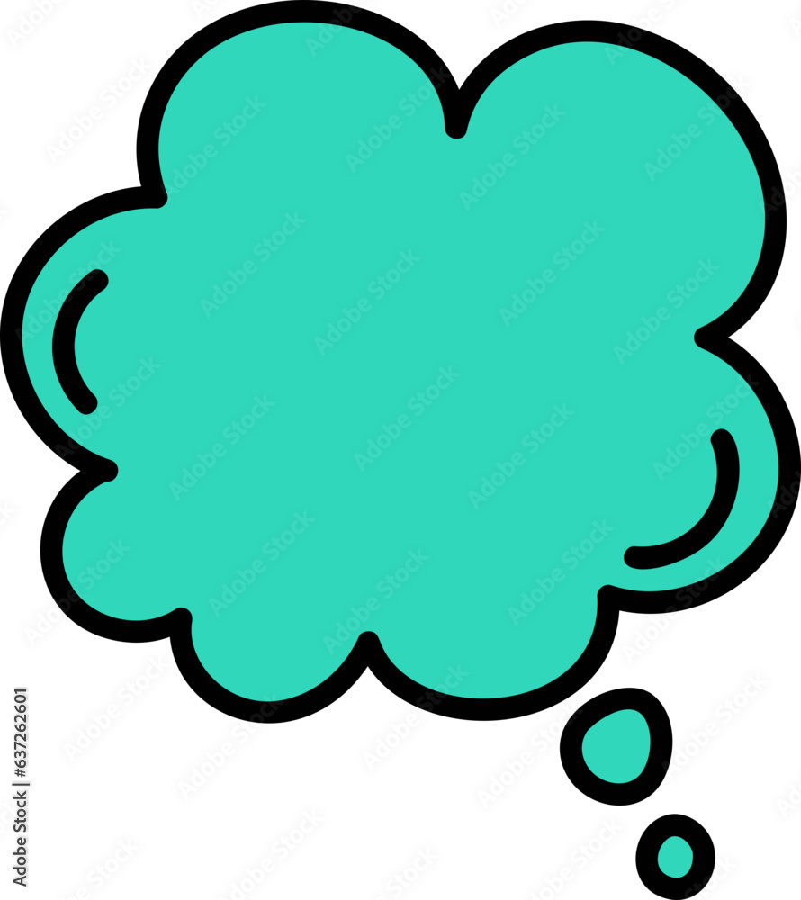 Cute hand drawn speech bubble colorful illustration Cute hand drawn speech bubble colorful illustration