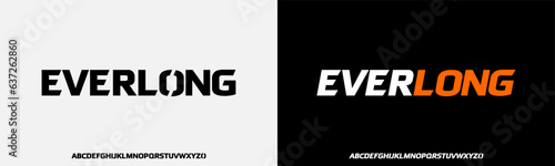 Modern Italic Regular Alphabet Font. Typography urban style fonts for technology, digital, movie logo design. vector illustration
