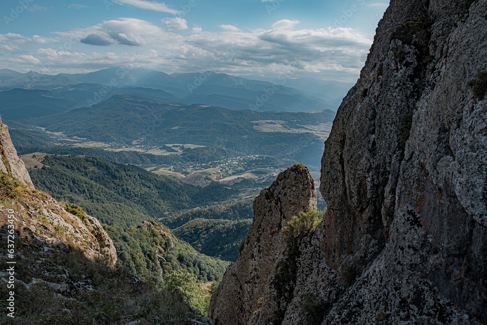 sky and landscape in the mountains