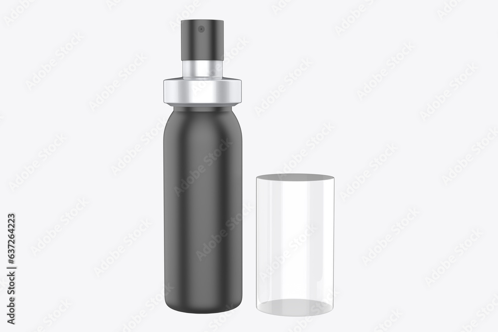 Spray Bottle Mockup Isolated On White Background. 3d illustration Spray Bottle Mockup Isolated On White Background. 3d illustration