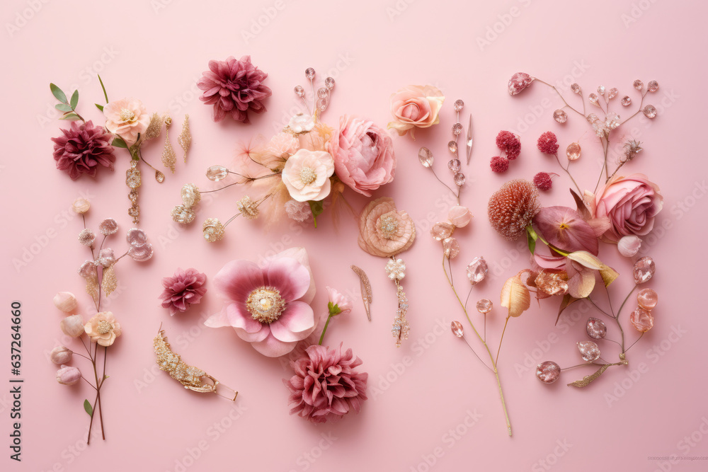 Autumn Jewels in a pink delicate palette Autumn Jewels in a pink delicate palette