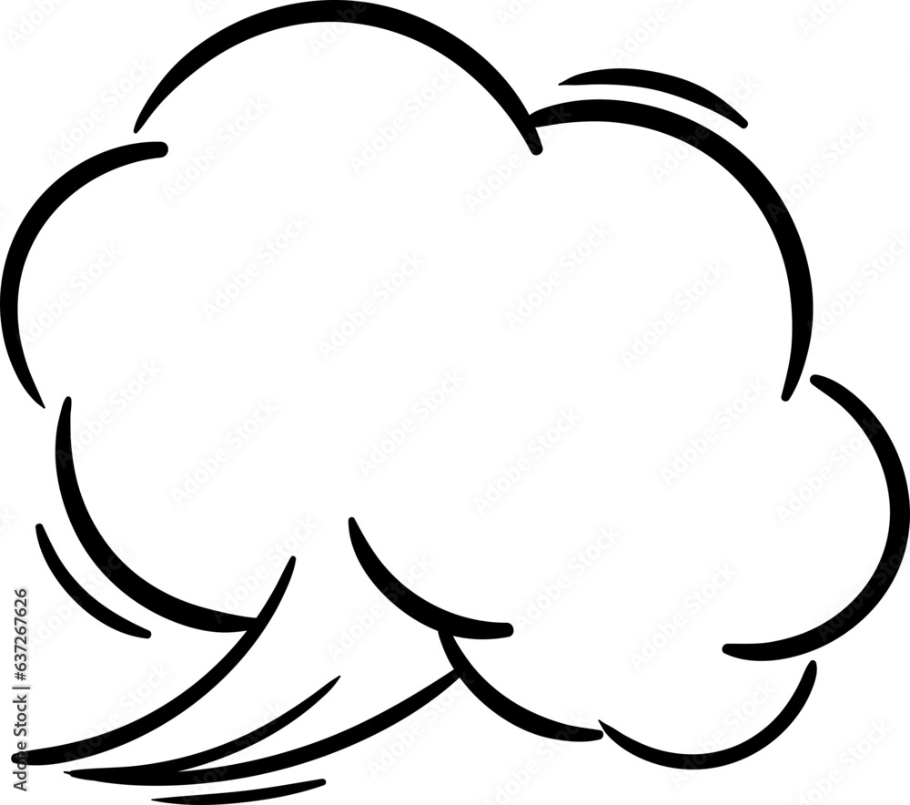 Hand drawn farting cute illustration Hand drawn farting cute illustration