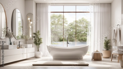  Contemporary Elegance  Design a Stylish Modern Bathroom with Neatly Folded Towels 