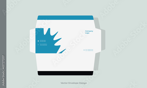 Envelope design with vector in illustrator
