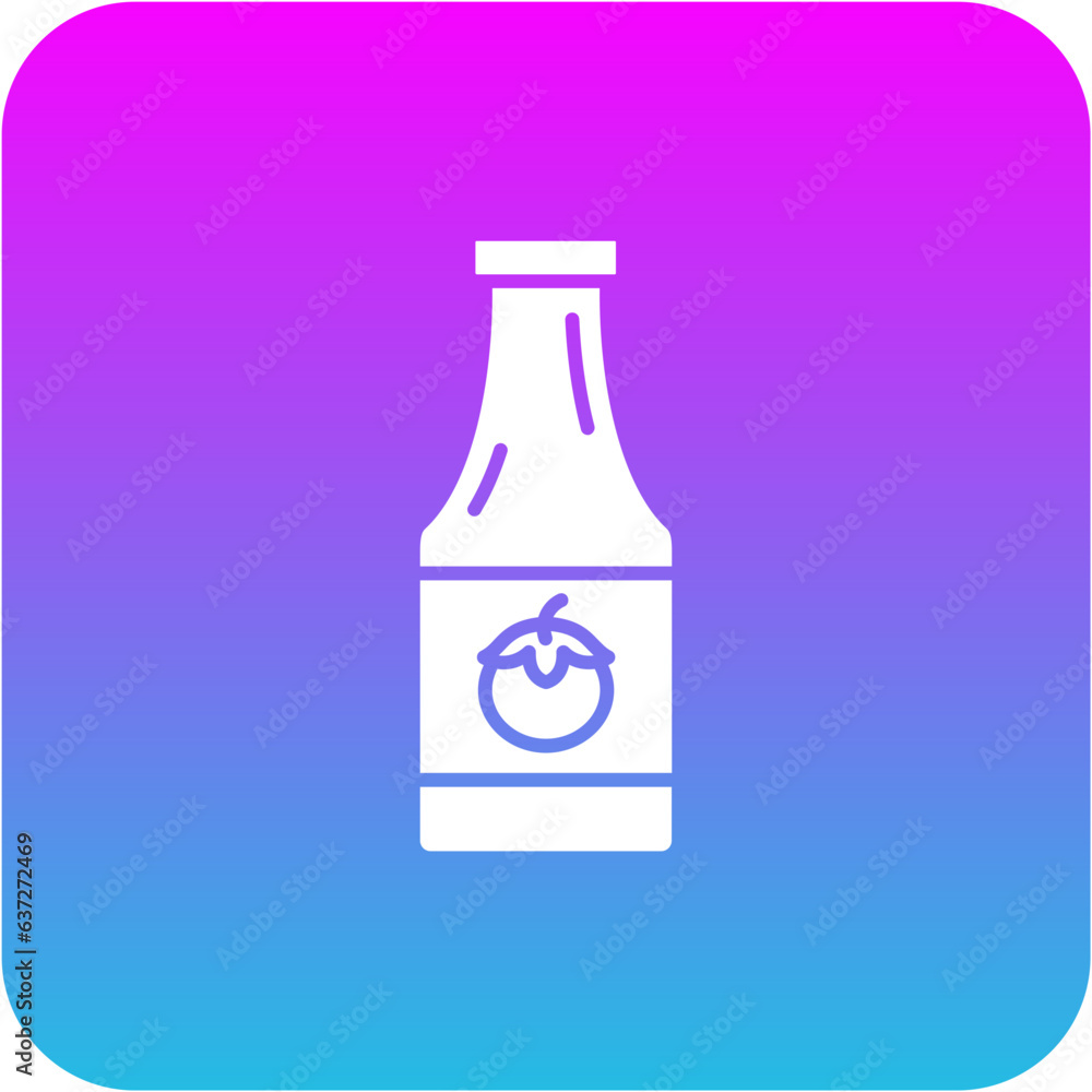 Ketchup Bottle Icon Ketchup Bottle Icon