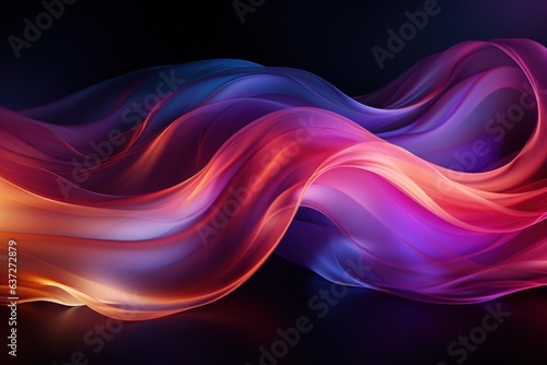 Colorful abstract colorful wave of line and smoke vibe background.