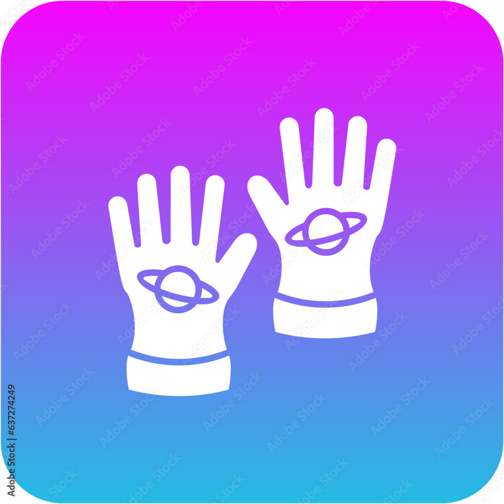 Obraz premium Space Gloves Icon